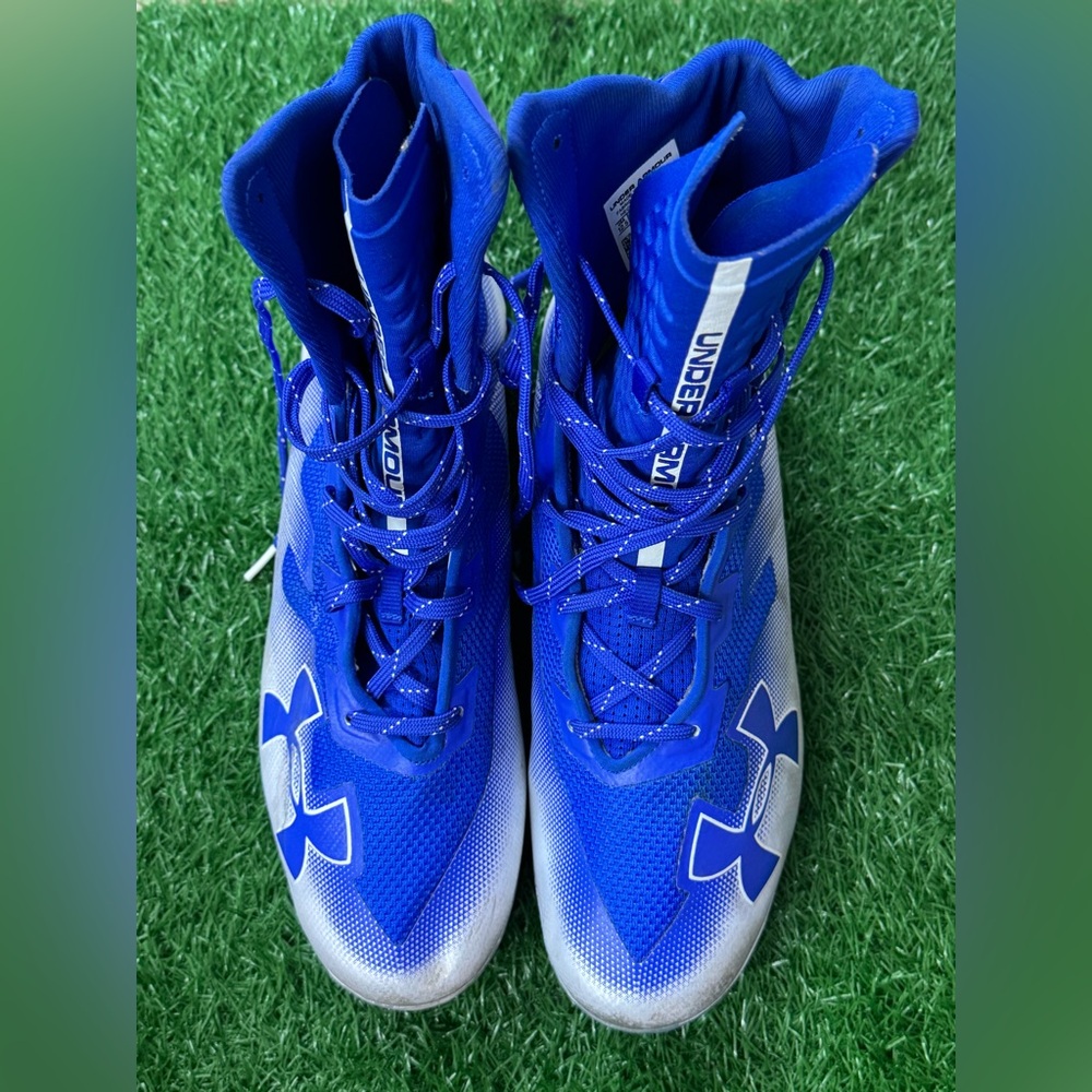 Under Armour Highlight MC ‘Team Royal White' 3000177-401 Football Cleats Sz 12.5